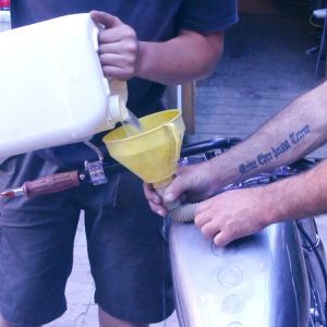 ep 29 11 fueling a sportster tank on a softail